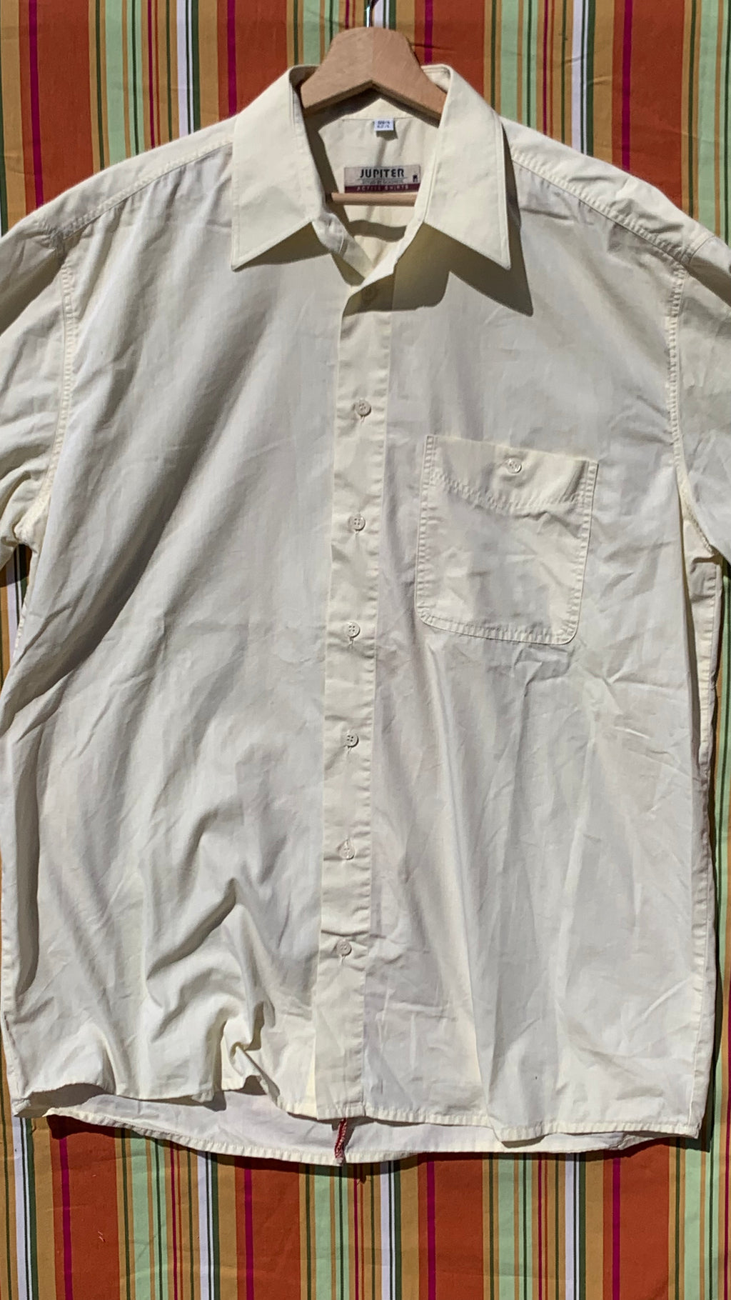 Chemise Dino jaune à manches courtes L