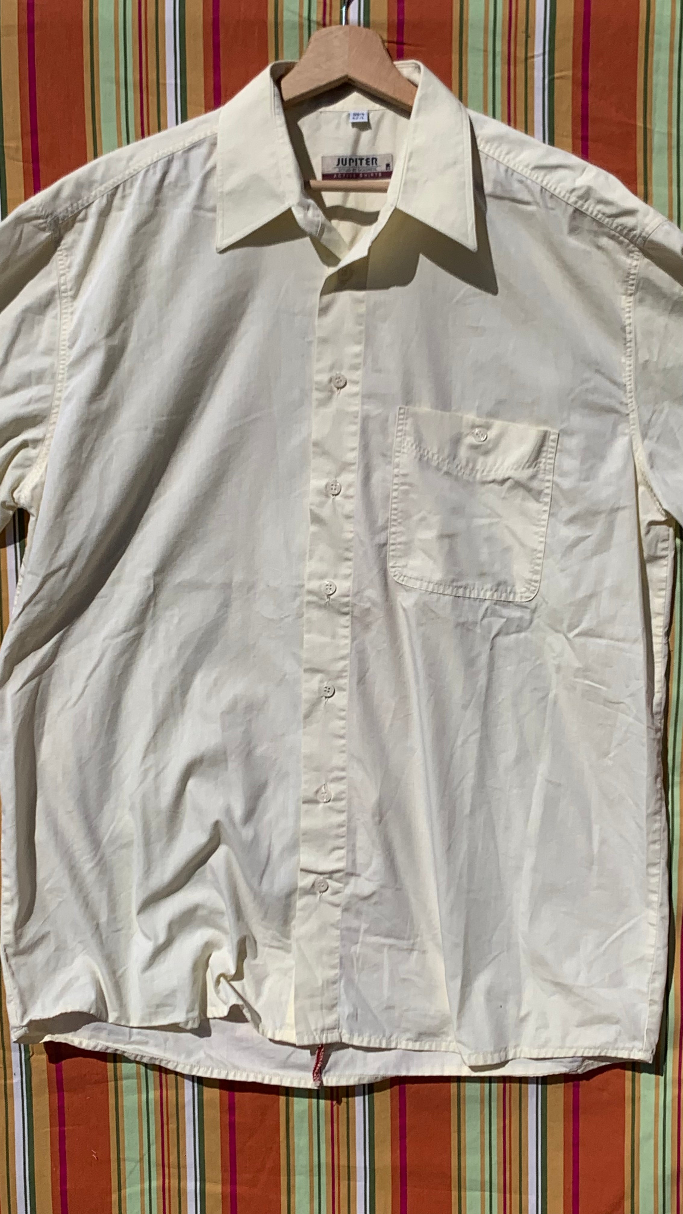 Chemise Dino jaune à manches courtes L