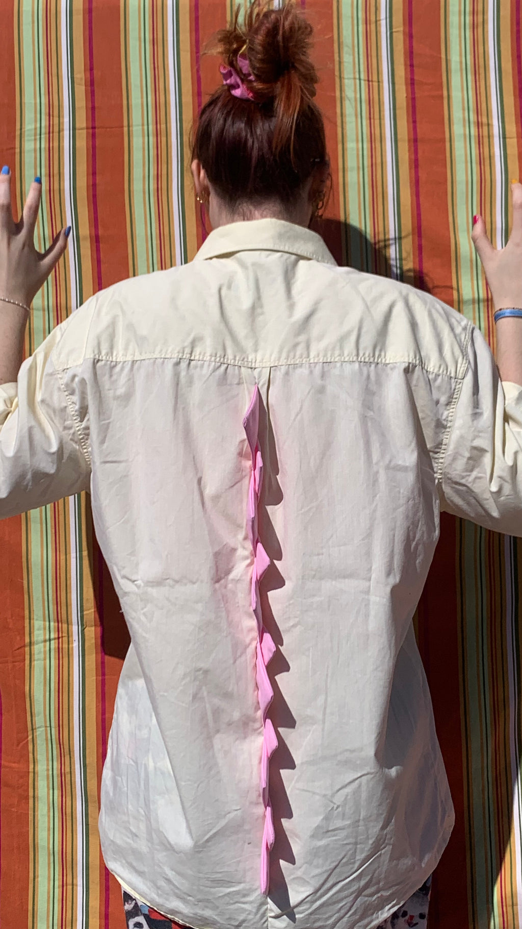 Chemise Dino jaune à manches courtes L