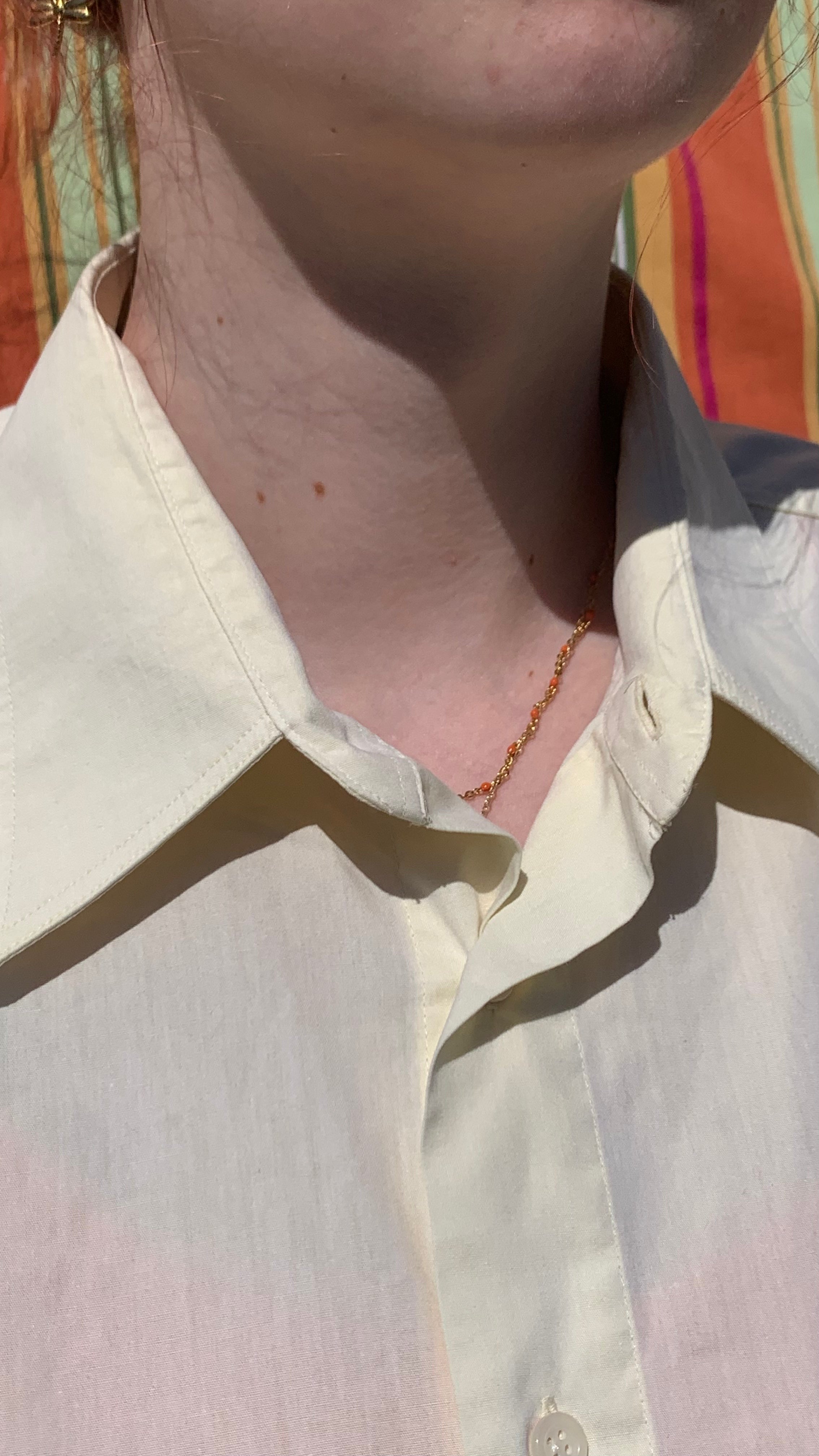 Chemise Dino jaune à manches courtes L