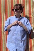 Chemise Dino bleue à manches courte XL