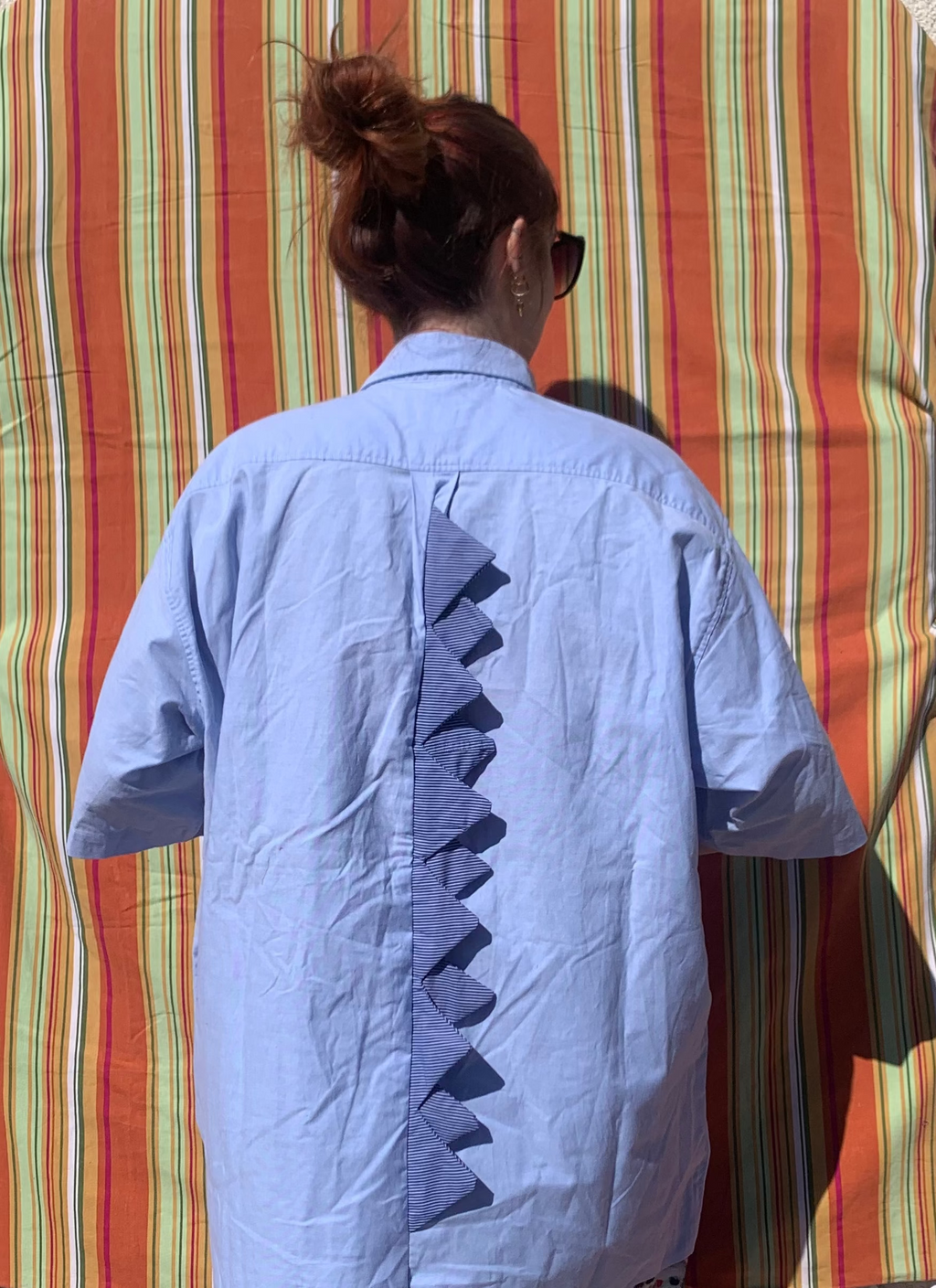 Chemise Dino bleue à manches courte XL