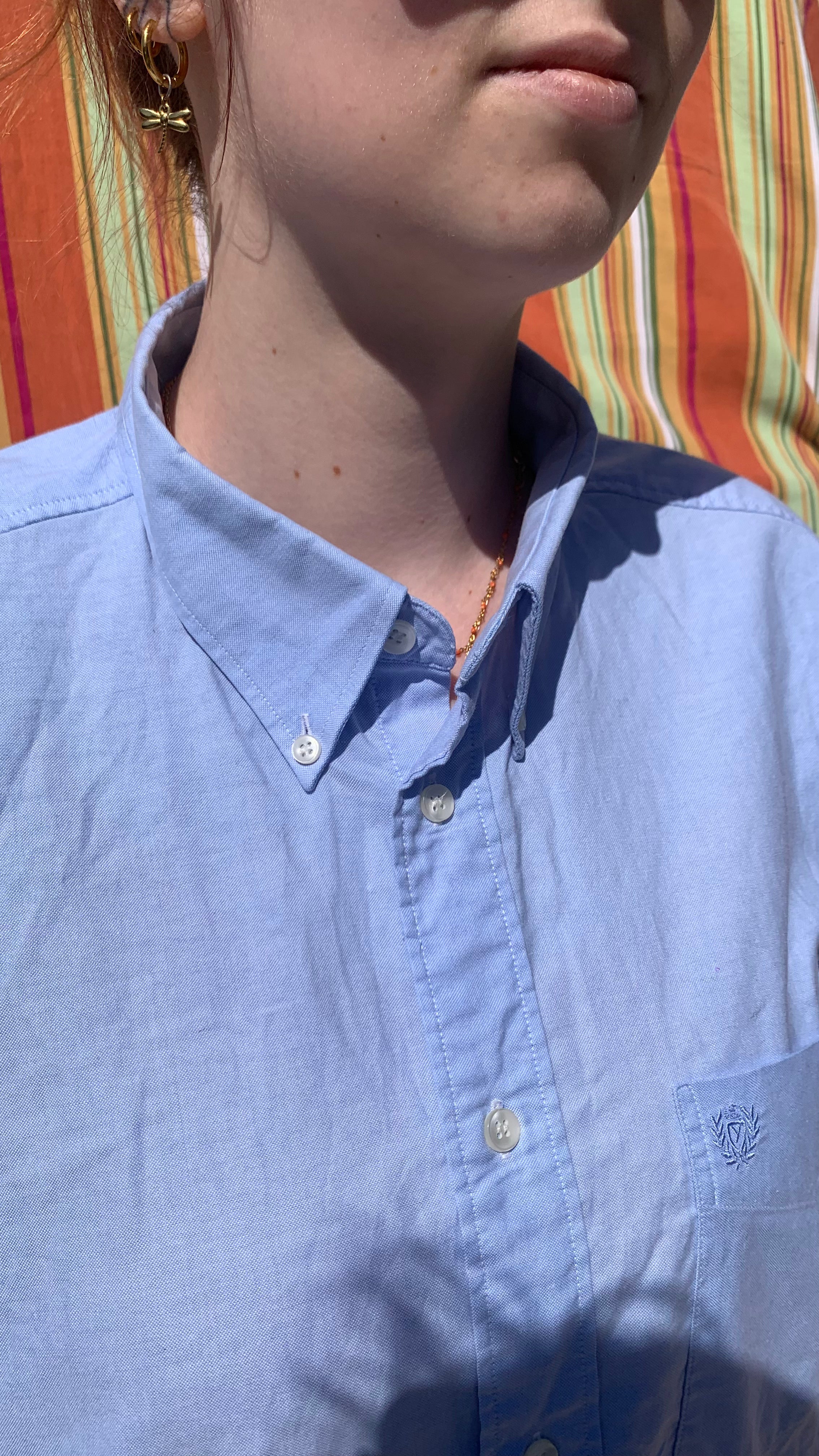 Chemise Dino bleue à manches courte XL
