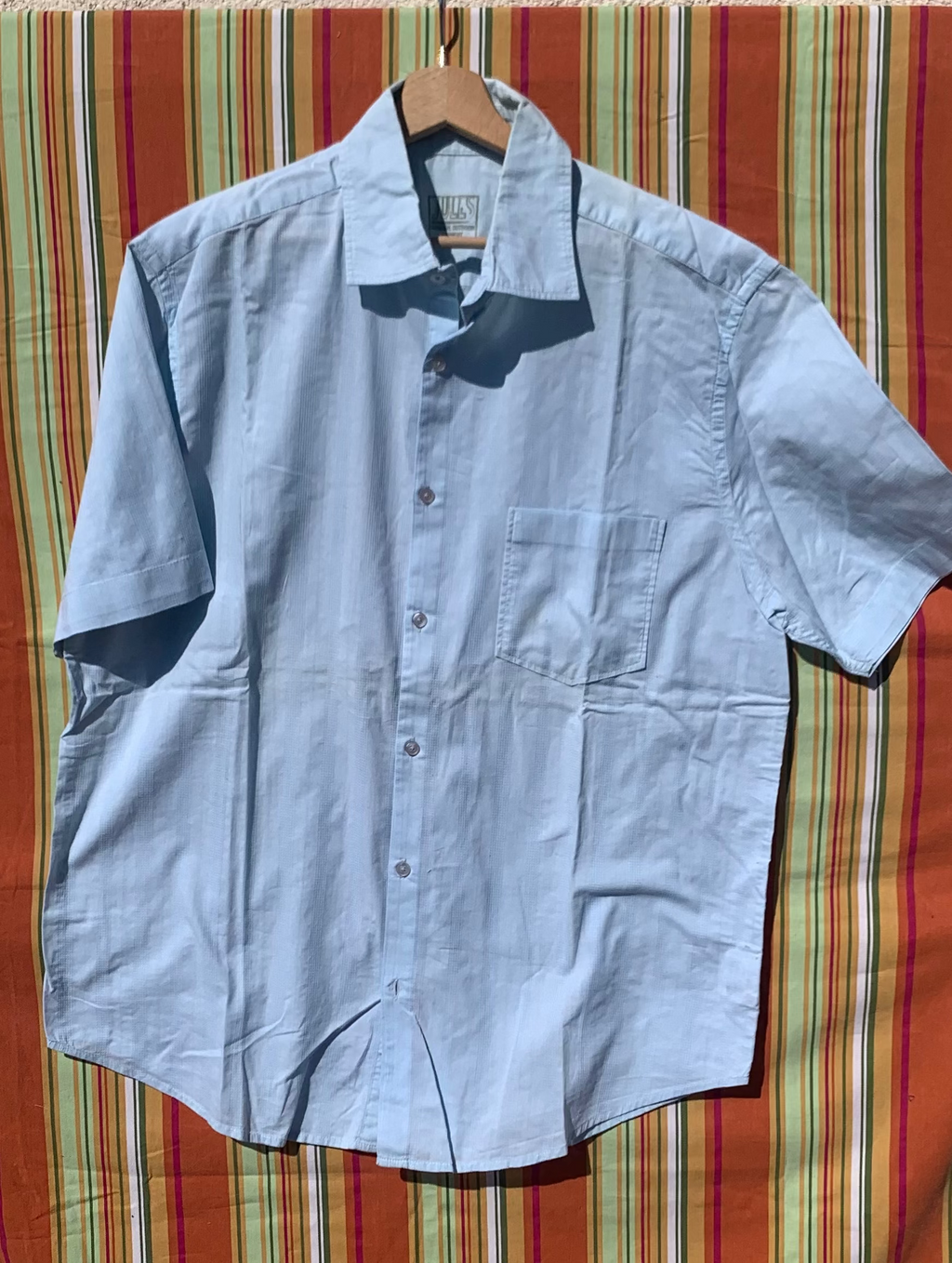 Chemise Dino bleue à manches courtes XL
