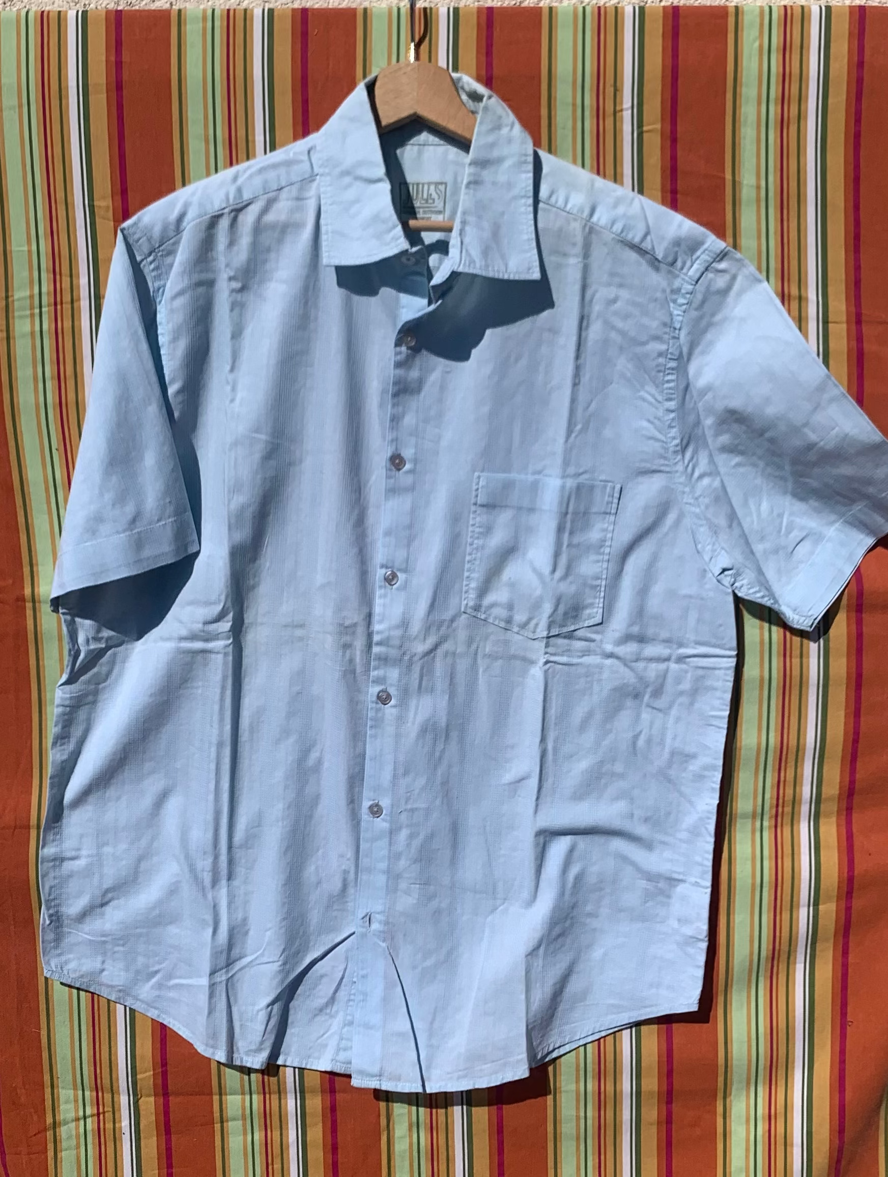 Chemise Dino bleue à manches courtes XL