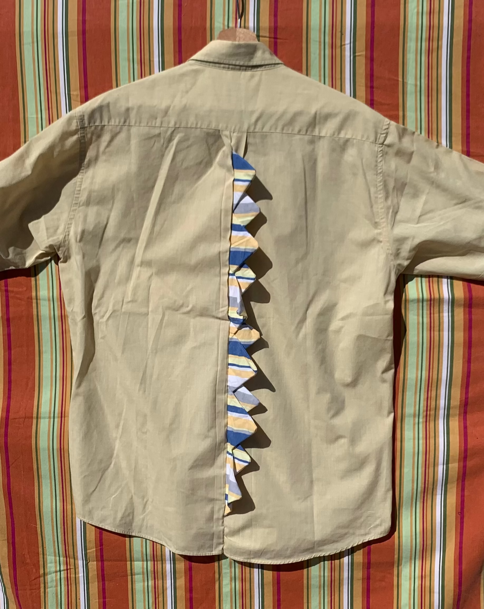 Chemise Dino jaune à manches courtes L