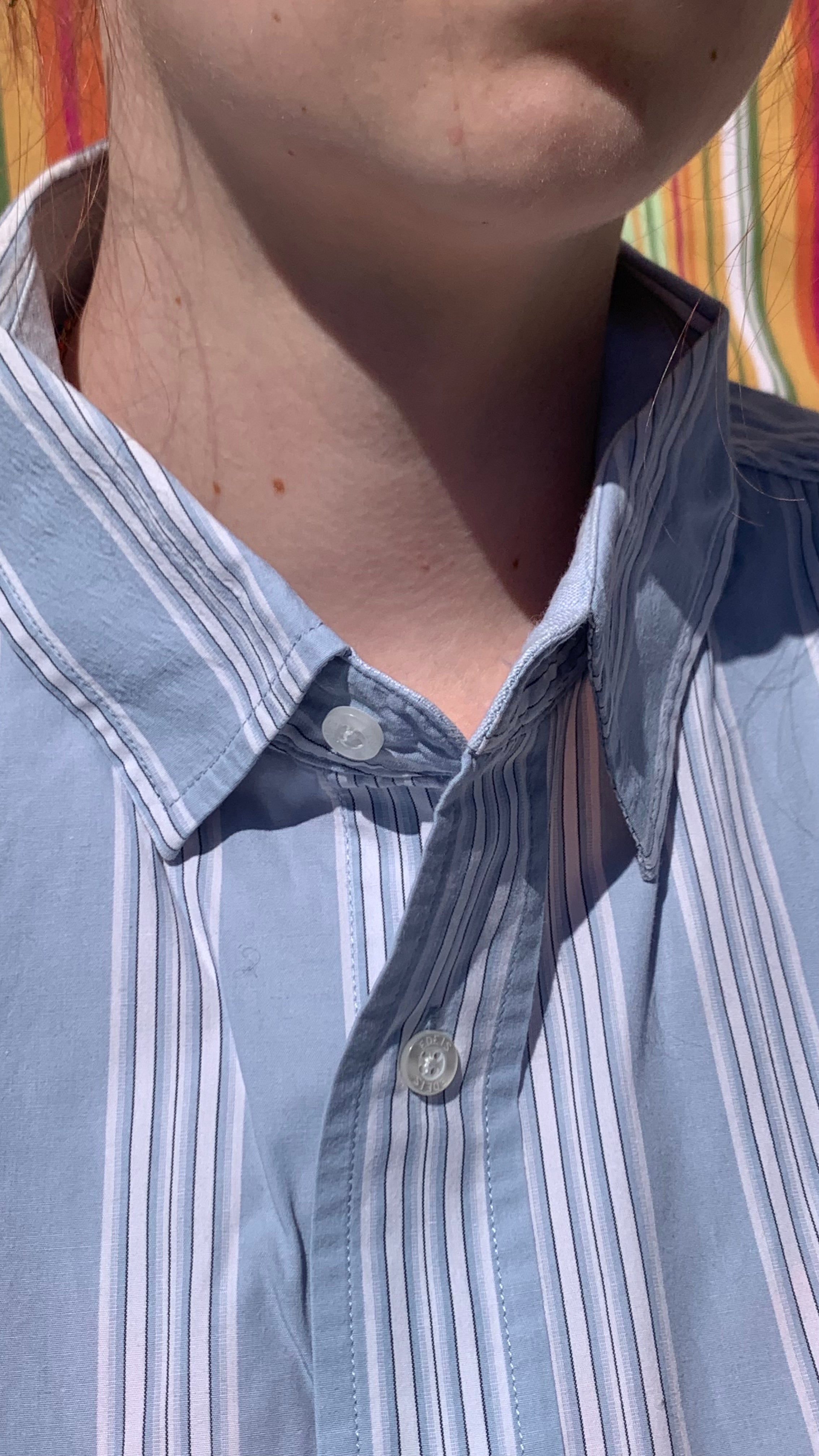 Chemise Dino bleue à manches courtes L