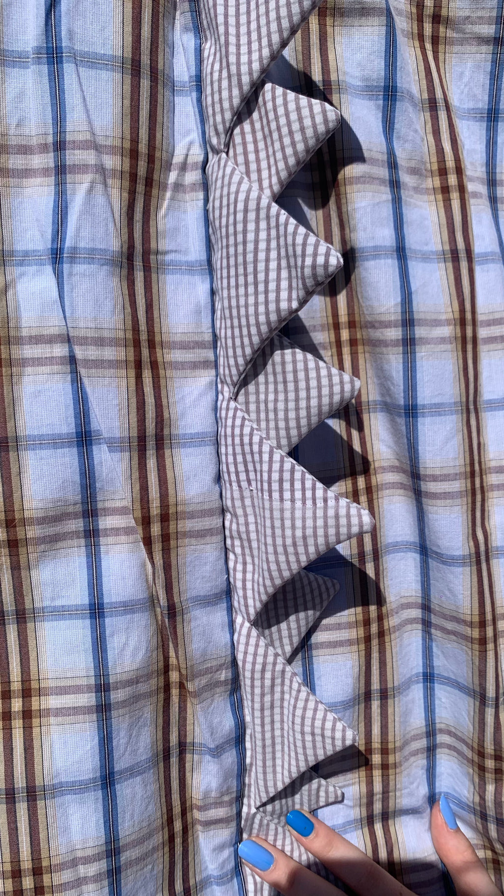 Chemise Dino bleue rayée à manches courtes XL