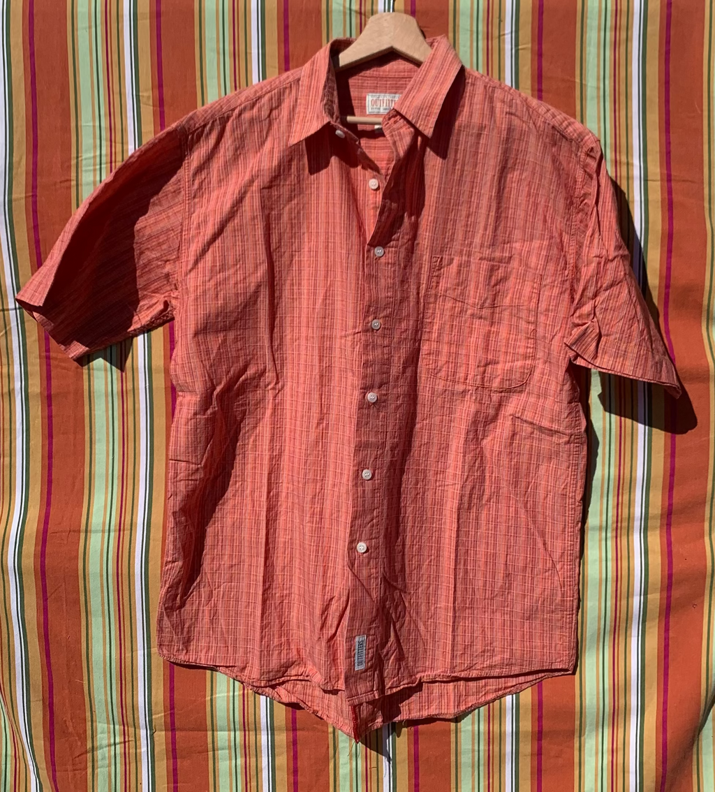 Chemise Dino orange à manches courtes M