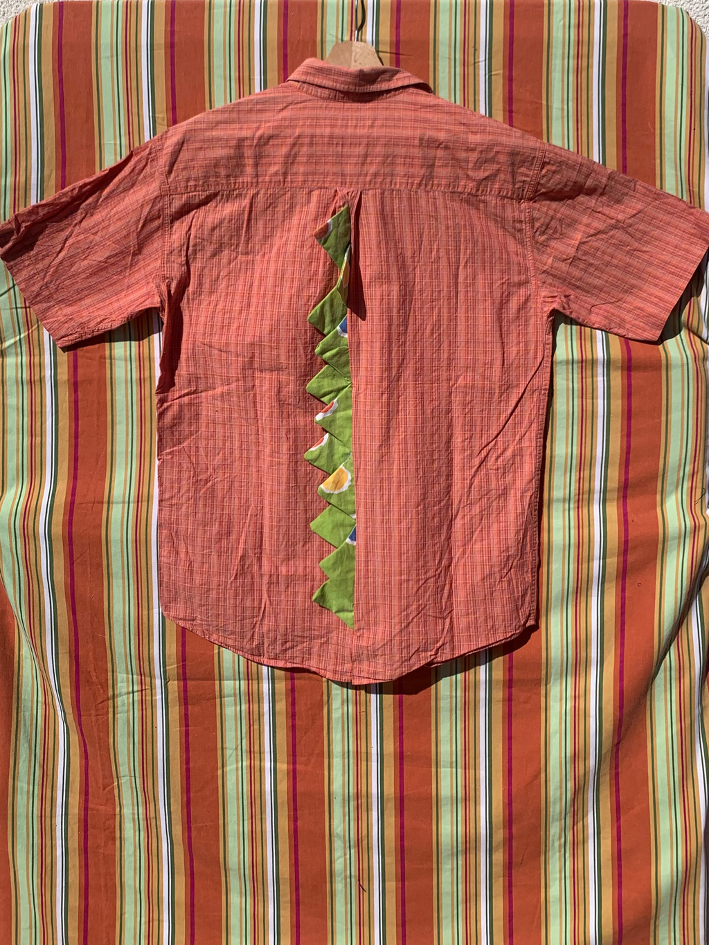 Chemise Dino orange à manches courtes M
