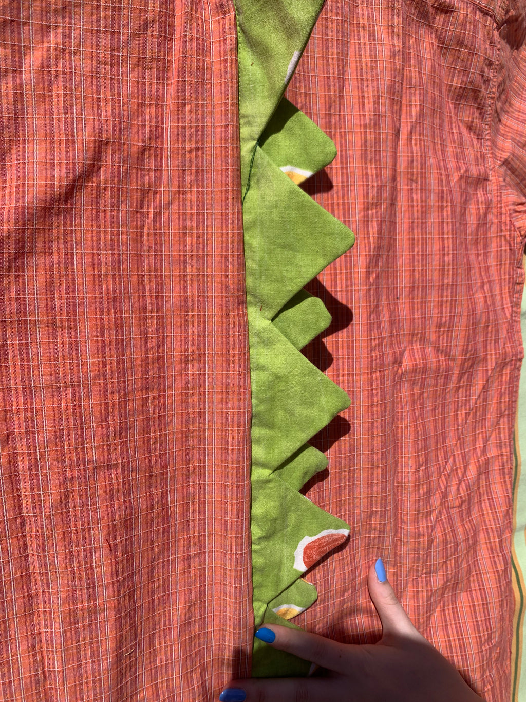 Chemise Dino orange à manches courtes M