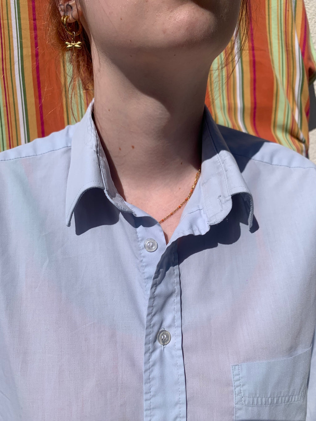 Chemise Dino bleue L